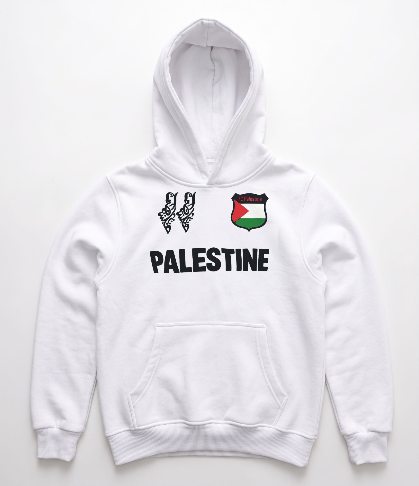 هودي رياضي "FC Palestine" – تصميم عصري بطابع تراثي ورياضي 3