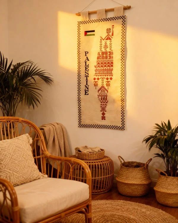 لوحة تطريز فلسطيني – علم فلسطين 2