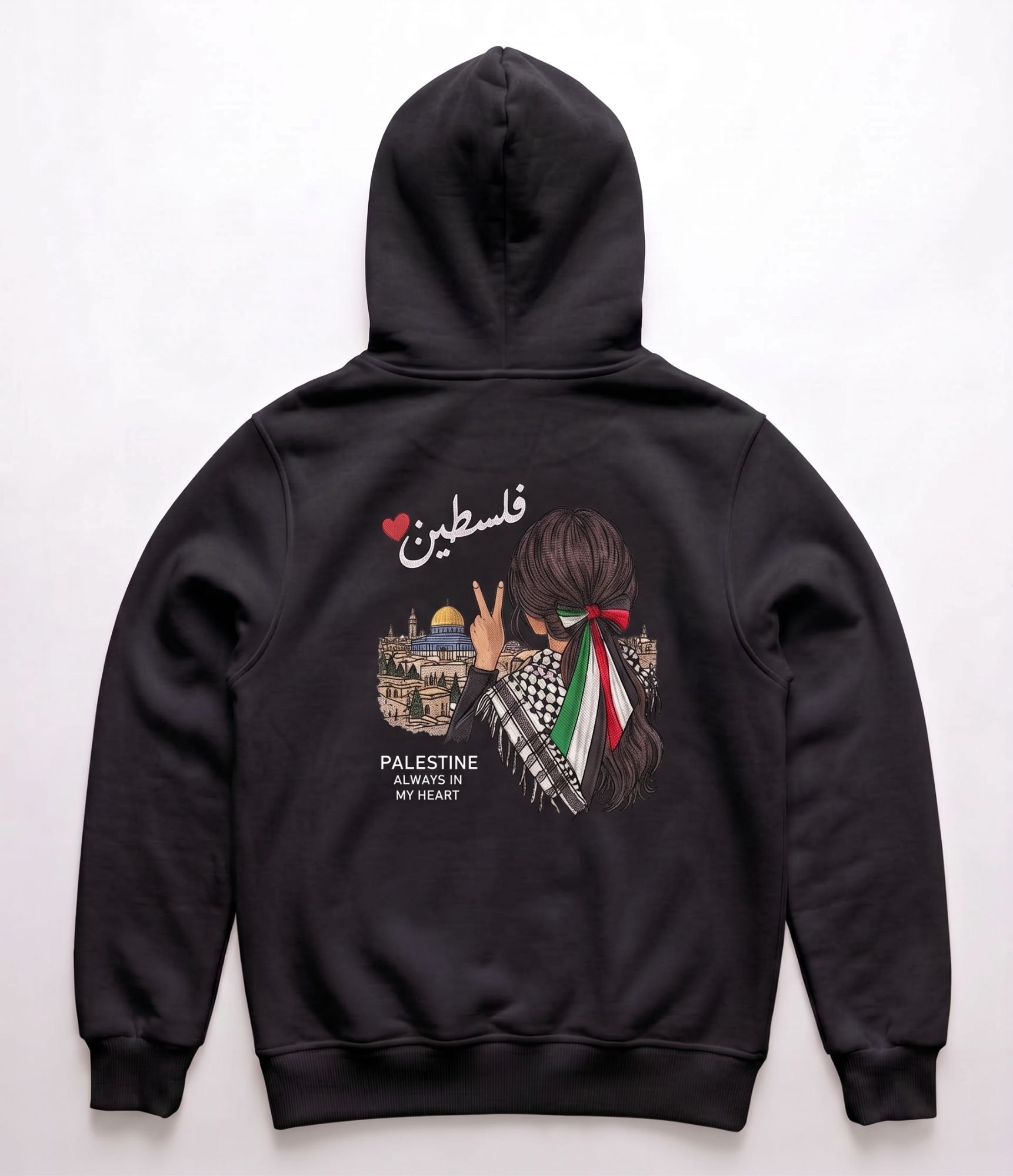 هودي "فلسطين في القلب" للأطفال – تصميم دافئ ولمسة تراثية راقية 4
