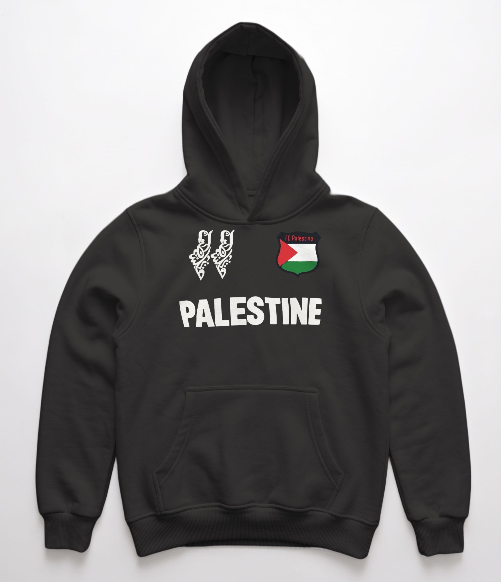 هودي رياضي "FC Palestine" للأطفال – تصميم عصري بطابع تراثي ورياضي 3